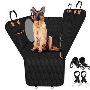 Pet Car Seat Cover for Back Seat, Waterproof Cover Scratchproof with Mesh Window